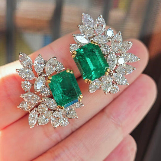 ANSTER Jewelry Anel de diamante ético feito à mão em ouro 18K com lapidação pera cultivado em laboratório