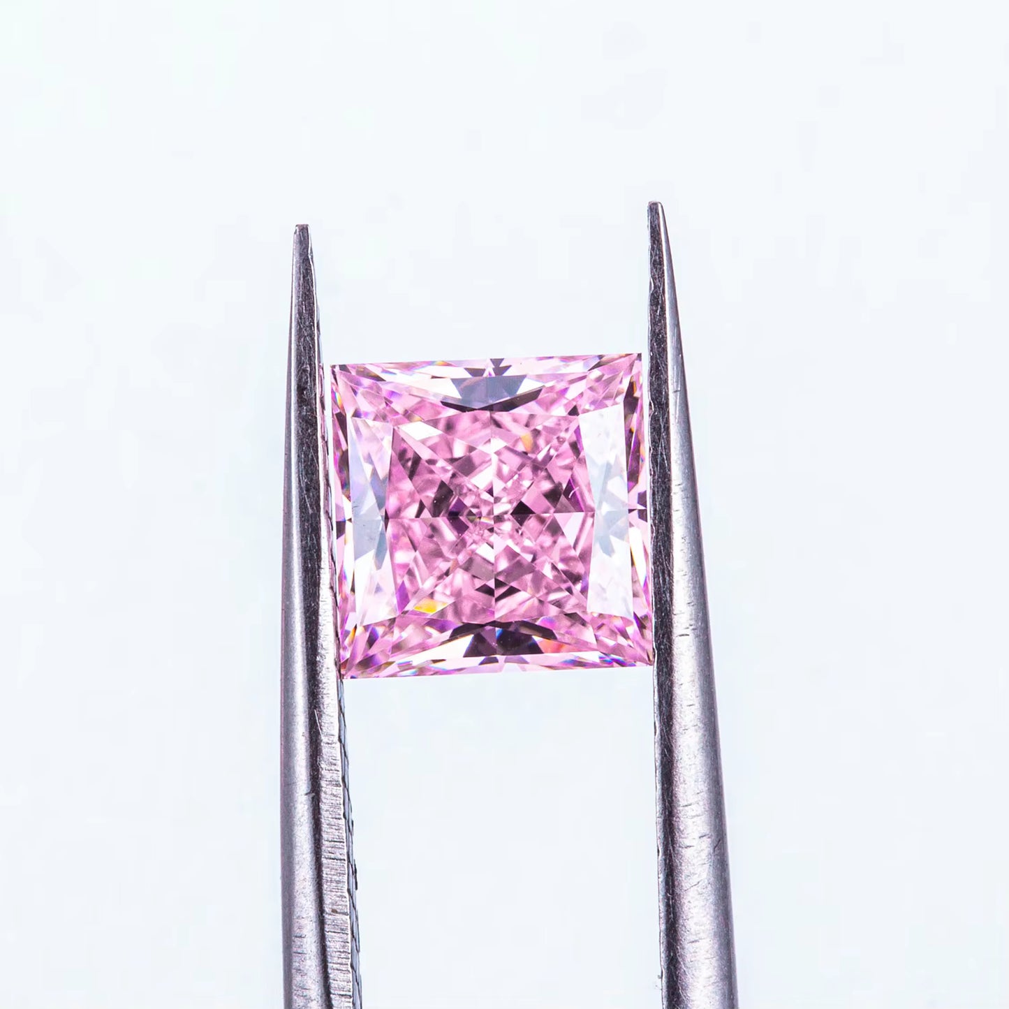 ANSTER Jewelry Platinum PT950 Ring 1ct VVS VS Fancy Lab Grown Diamond Ring with IGI