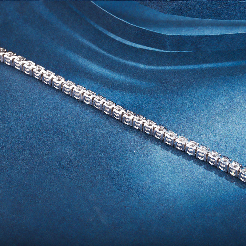 ANSTER JEWELRY 13 CTW Pear Cut 18K Gold Lab Grown Diamond Bracelet