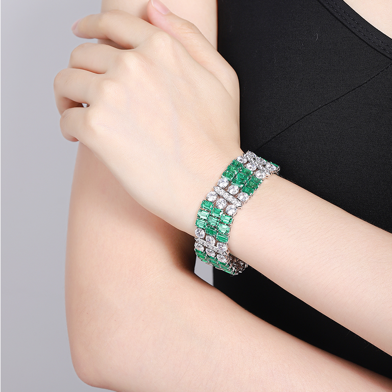 ANSTER Jewelry Customized IGI PT950 Platinum VVS Lab Grown Diamond Bracelet