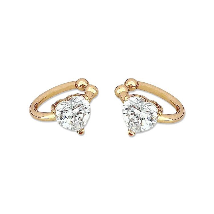 ANSTER Jewelry Anel de diamante ético feito à mão em ouro 18K com lapidação pera cultivado em laboratório