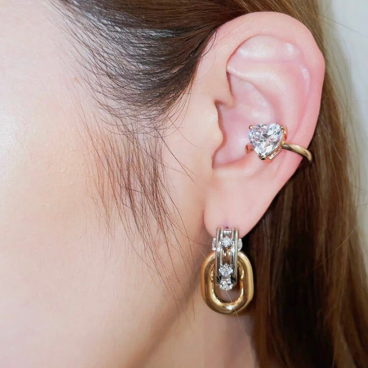 ANSTER Jewelry Anel de diamante ético feito à mão em ouro 18K com lapidação pera cultivado em laboratório