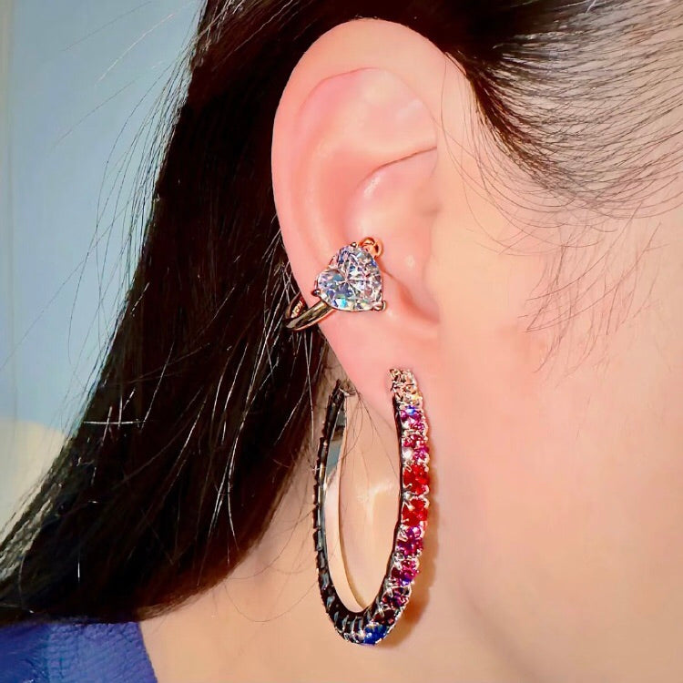 ANSTER Jewelry Anel de diamante ético feito à mão em ouro 18K com lapidação pera cultivado em laboratório