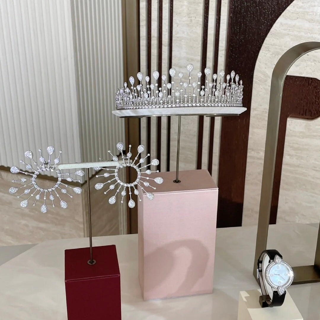 ANSTER Custom Boucheron Diamond 18K 14K 10K Gold Dubai Jewelry set