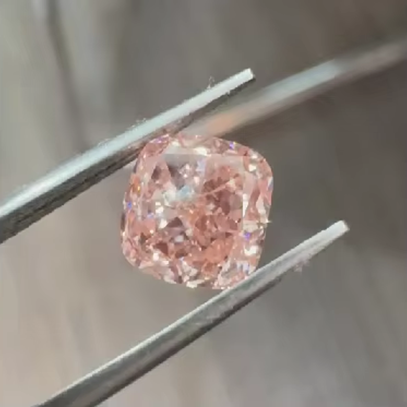 ANSTER Platinum Jewelry PT950 Ring 3 Carat CVD Fancy Lab Grown Diamond Ring with IGI