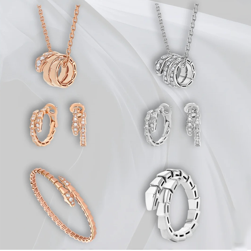 ANSTER Custom Love's Ambiton Zhaolusi Bvlgari Duplicates Diamond Earrings Fine Jewelry Sets
