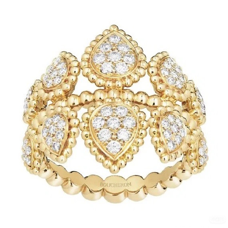 ANSTER Custom Boucheron Diamond 18K 14K 10K Gold Dubai Jewelry set