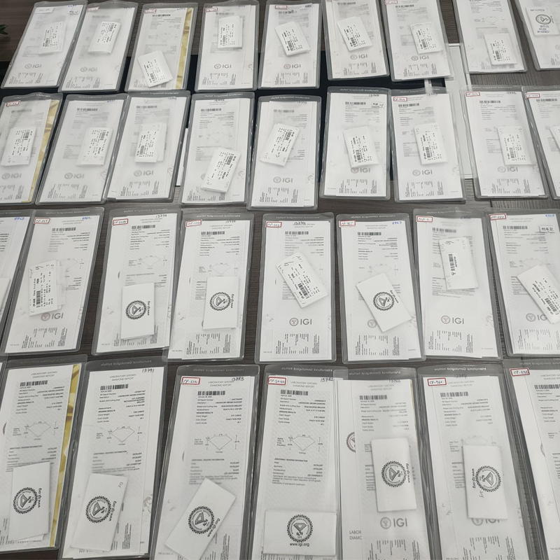 ANSTER Wholesales Price 0.5-1.5ct Bezel Setting Lab Grown Diamonds Stud Earrings with IGI