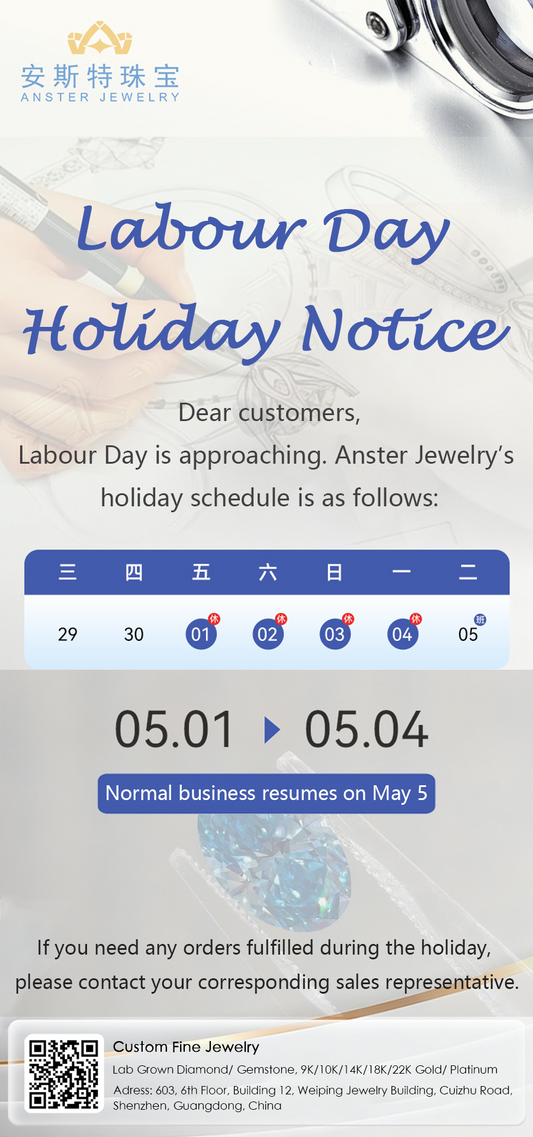 Chinese Labour Holiday Notice Perid