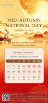 Mid-Autumn & National Day Holiday Notice | ANSTER Custom Fine Jewelry