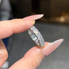 ANSTER Wholesales Price Emerald cut Lab Grown Diamond Eternity Ring with IGI