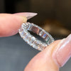 ANSTER Wholesales Price Emerald cut Lab Grown Diamond Eternity Ring with IGI