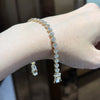 ANSTER Wholesales Price Bezel setting 4mm Lab Grown Diamonds Tennis Bracelet with IGI