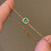 ANSTER Wholesales Price 0.3ct Lab Grown Emerald Bracelet chains with GRC