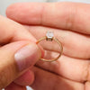 ANSTER Wholesales Price Emerald cut Lab Grown Diamond Ring with IGI 18K Gold Ring
