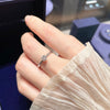 ANSTER Jewelry Anel de diamante ético feito à mão em ouro 18K com lapidação pera cultivado em laboratório 