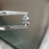 ANSTER Jewelry Anel de diamante ético feito à mão em ouro 18K com lapidação pera cultivado em laboratório 