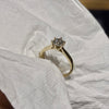 ANSTER Wholesales Price 18K Gold Ring Six Claw Round cut Lab Grown Diamond Ring with IGI
