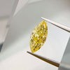 ANSTER Custom Marquise cut Lab Grown Yellow Diamond Ring 18K Yellow Gold Ring