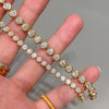 ANSTER Jewelry 18K Solid Gold IGI vvs2 14.4ct Lab Grown Diamond Tennis Bracelet
