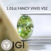 ANSTER Wholesales Price 18K Gold Oval cut Fancy Green Lab Grown Diamond Soft Chain Ring with IGI
