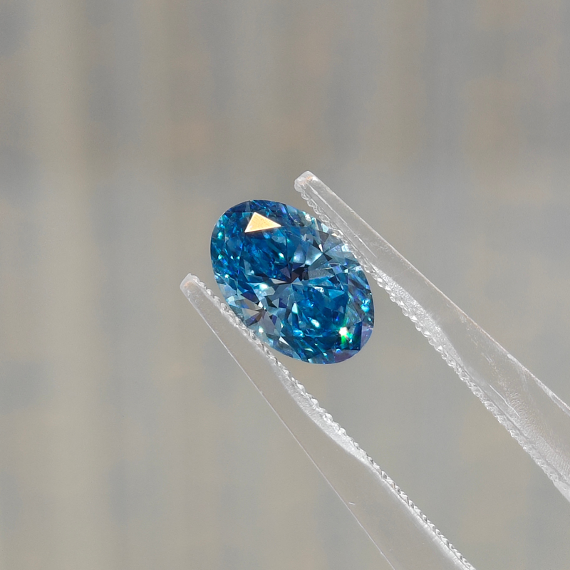 ANSTER Wholesales Fancy Vivid Blue Lab Grown Loose Diamond with IGI for Jewelry making