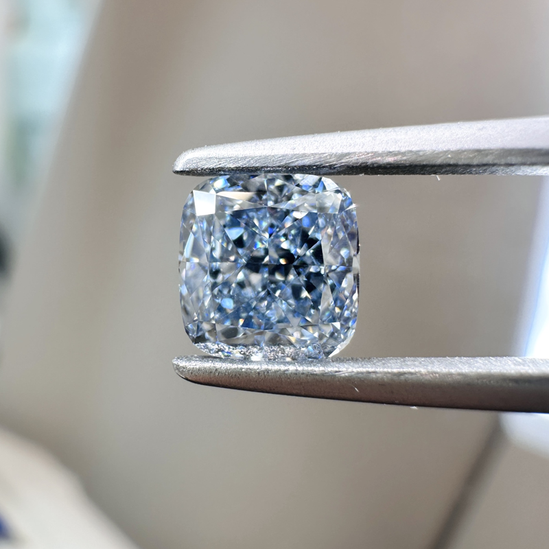 ANSTER Wholesales Fancy Vivid Blue Lab Grown Loose Diamond with IGI for Jewelry making