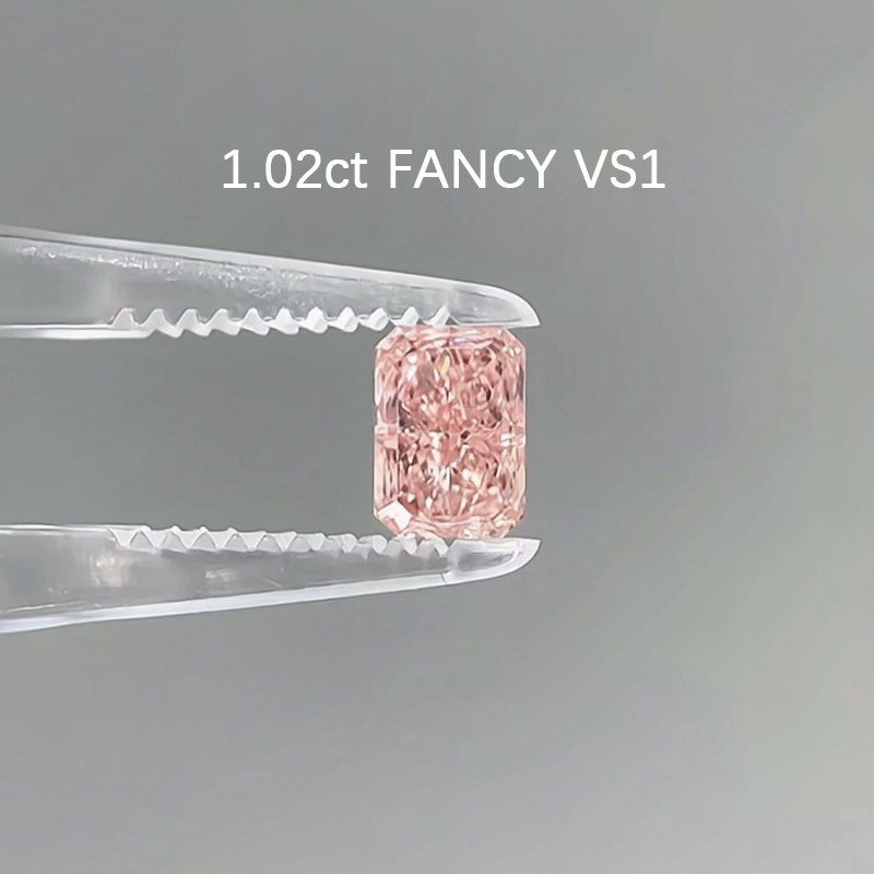 ANSTER Custom Wholesales Price Perfume Bottle Design Fancy Pink Lab Grown Diamond Pendant Necklace with IGI