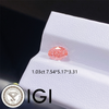 ANSTER Wholesales Price 18K White Gold Ring Fancy vivid Pink Lab Grown Diamond Ring with IGI