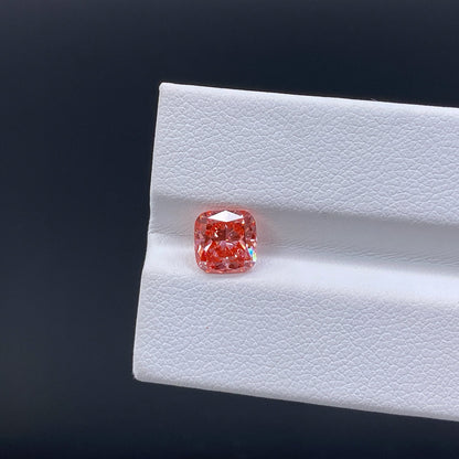 ANSTER Jewelry Factory 18K Real Gold Ring Cushion cut Fancy Pink Lab Grown Diamond Ring with IGI