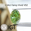 ANSTER Wholesales Price 18K Gold Oval cut Fancy Green Lab Grown Diamond Soft Chain Ring with IGI