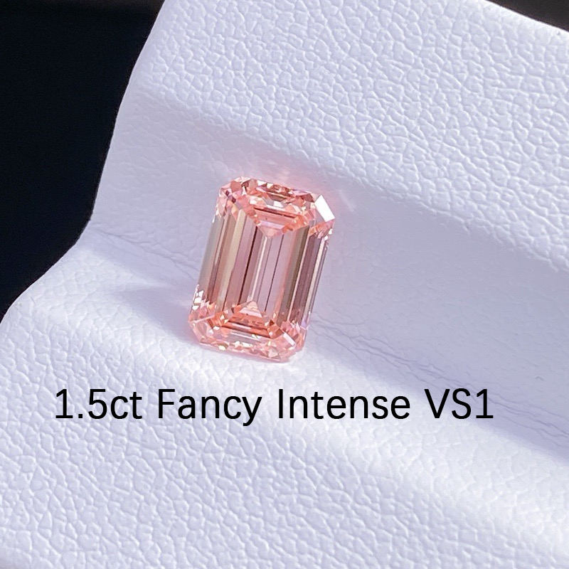 ANSTER Custom Wholesales Price Perfume Bottle Pendant Fancy Pink Lab Grown Diamond Necklace with IGI