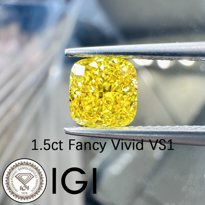 ANSTER Custom Wholesales Price Fancy Yellow Lab Grown Diamond Pendant Necklace with IGI