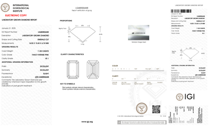 ANSTER Jewelry Anel de diamante ético feito à mão em ouro 18K com lapidação pera cultivado em laboratório 