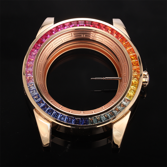 ANSTER Customize Fine Jewelry Rainbow Lab Grown Loose Gemstone Watch Bezel Inserts