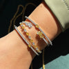ANSTER Jewelry 18K Gold Fancy Yellow Lab Grown Diamond Bracelet Chain with IGI
