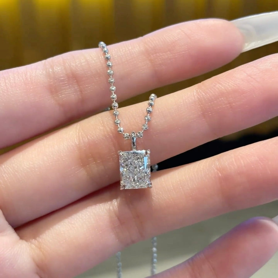 ANSTER Jewelry Platinum PT950 IGI VVS2 Lab Grown Diamond Necklace