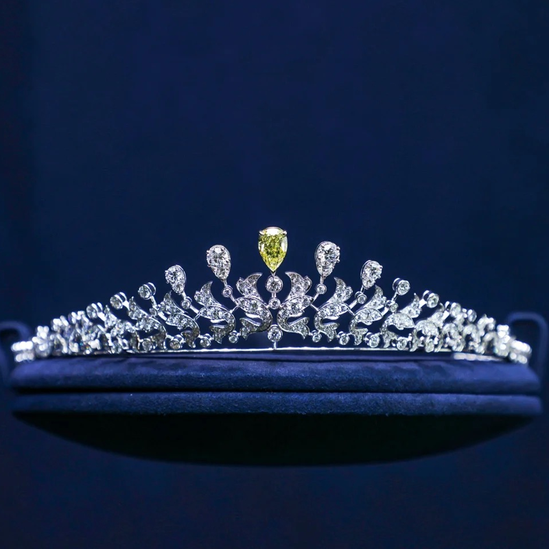 ANSTER Jewelry Anel de diamante ético feito à mão em ouro 18K com lapidação pera cultivado em laboratório 