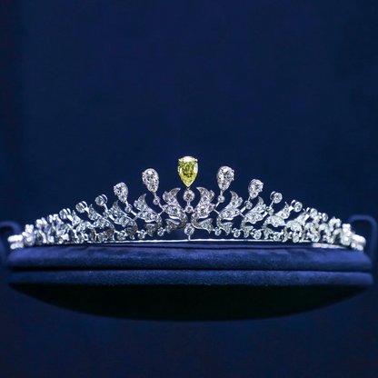 ANSTER Jewelry Anel de diamante ético feito à mão em ouro 18K com lapidação pera cultivado em laboratório 