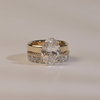 ANSTER Jewelry Customize 18K Gold IGI 8ct Lab Grown Diamond Ring Sets