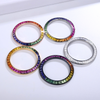ANSTER Customize Fine Jewelry Rainbow Lab Grown Loose Gemstone Watch Bezel Inserts