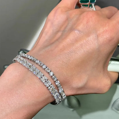 ANSTER Jewelry OEM IGI GIA PT950 Platinum VS VVS Lab Grown Diamond Bracelet