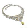 ANSTER Wholesales Price 18.82ct Pear cut Yellow Lab Grown Loose Diamond Fine Necklace with IGI Dubai Jewelry