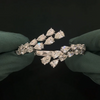 ANSTER Jewelry 0.5-1ct Pear cut Lab Grown Diamond Bracelets Bangles with IGI