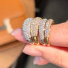 ANSTER Customized Jewelry Round Cut Melee Lab Grown Diamond Ring with IGI