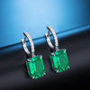 ANSTER Jewelry Customize Lab Grown Gemstone 18K Gold Lab Emerald Earrings