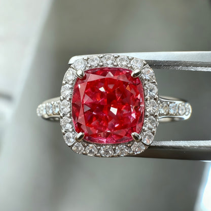 ANSTER Custom 1.53ct VVS2 Red Lab Grown Diamond Ring