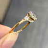ANSTER Wholesales Price 18K White Gold 1ct Asscher cut Lab Grown Diamond Ring with IGI