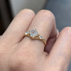 ANSTER Wholesales Price 18K White Gold 1ct Asscher cut Lab Grown Diamond Ring with IGI