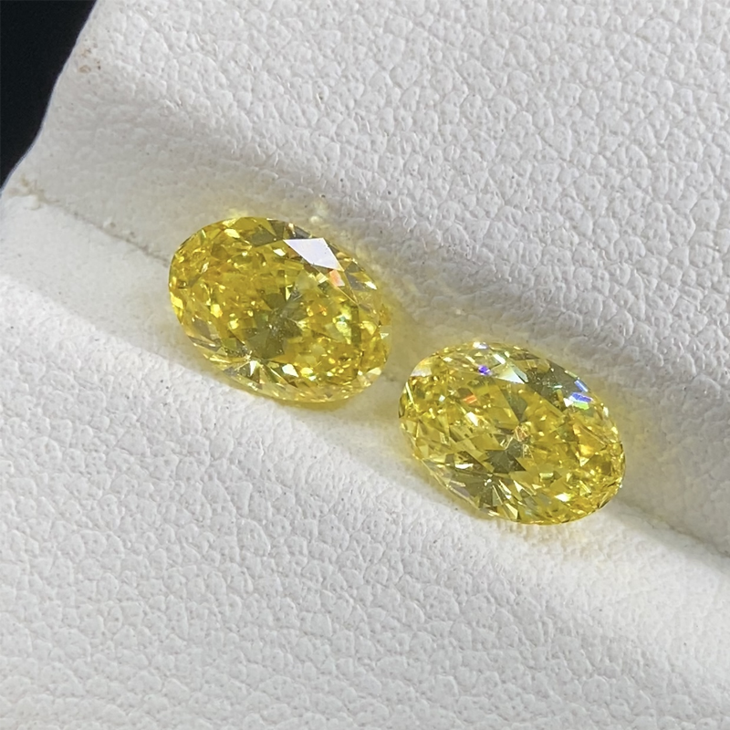 ANSTER Wholesales Fancy Yellow Lab Grown Loose Diamond with IGI for Jewelry making
